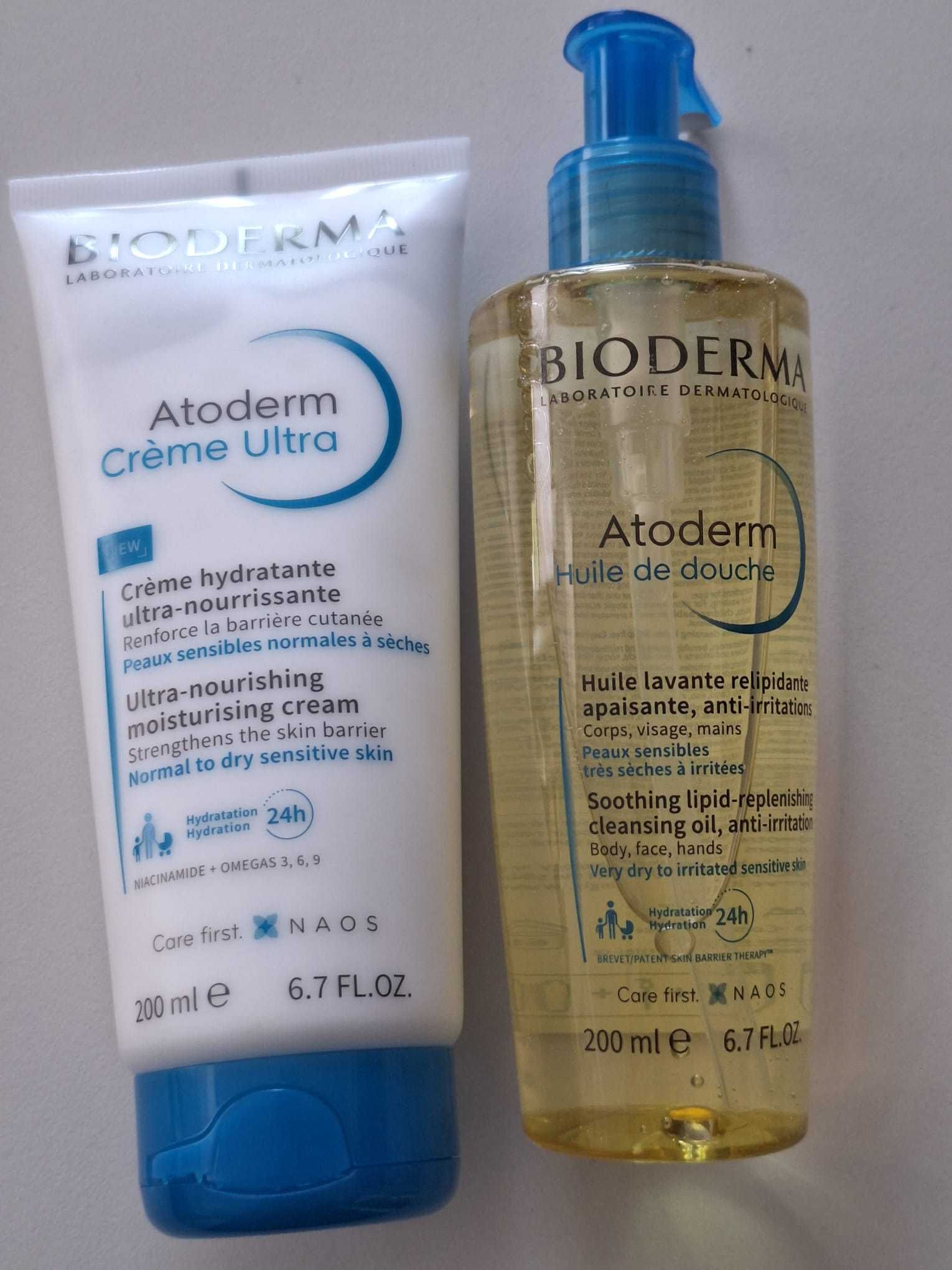 Bioderma Atoderm olejek do mycia i balsam do ciała 200 ml