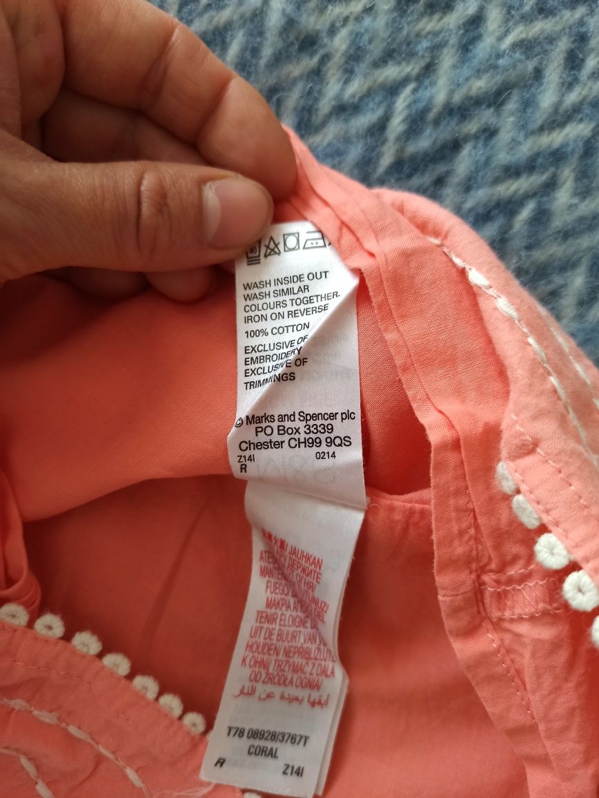 Sukienka letnia dla dziewczynki rozmiar 74/80 marks&spencer