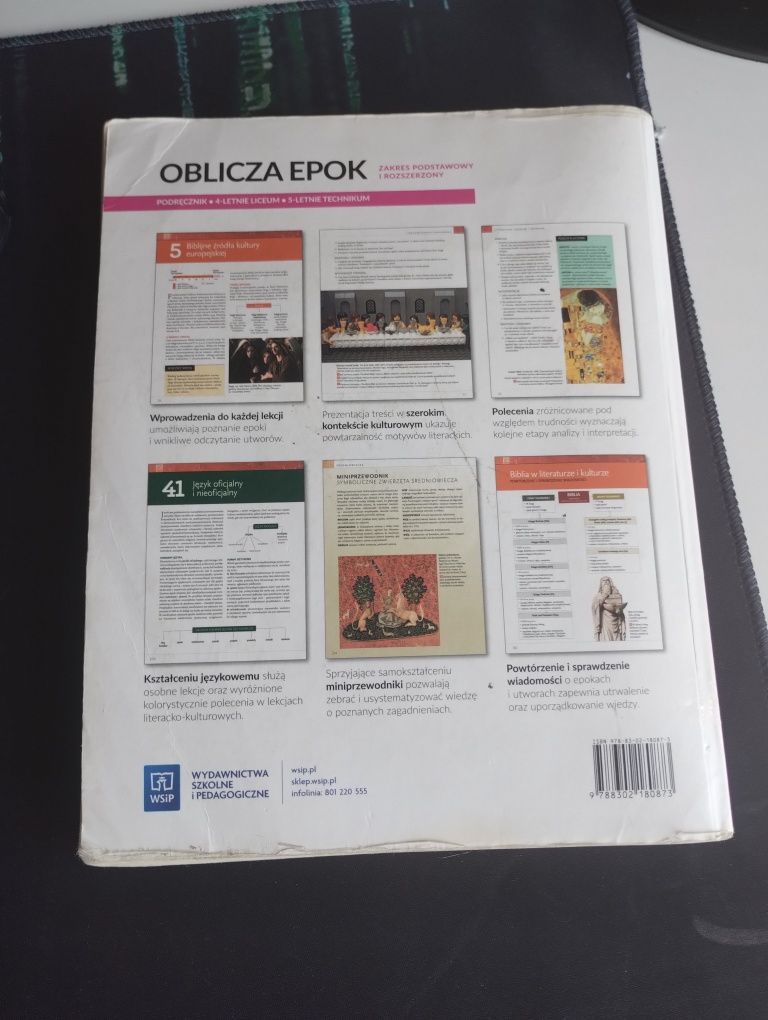 Podręcznik do j. Polskiego:Oblicza epok 1.1