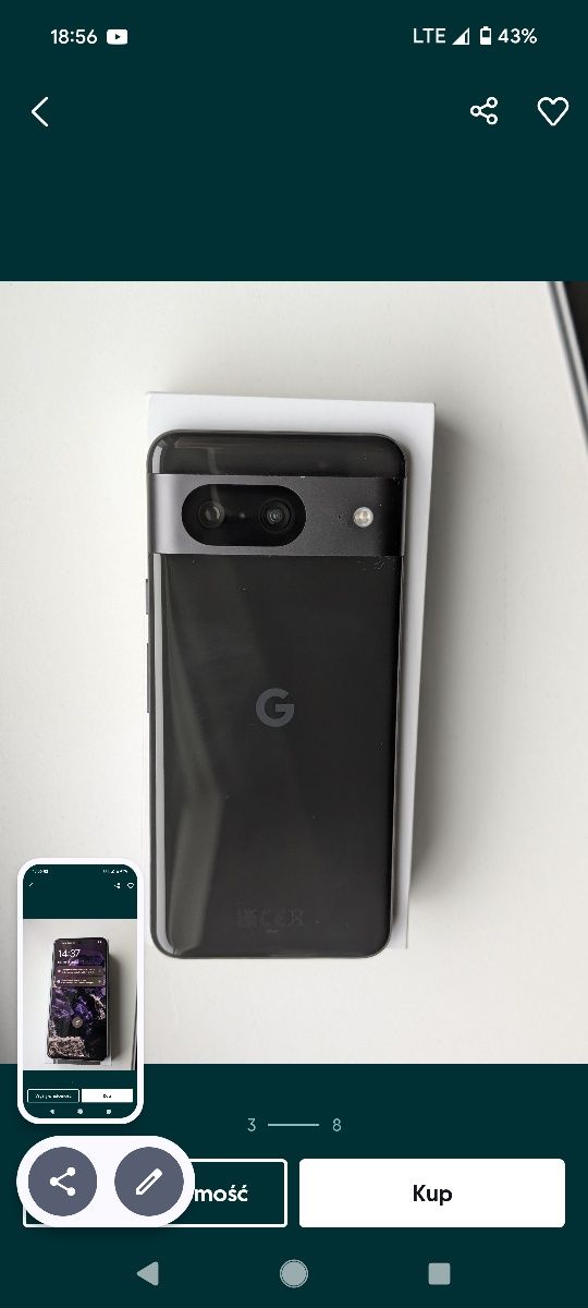 Pixel 8 /128gb czarny