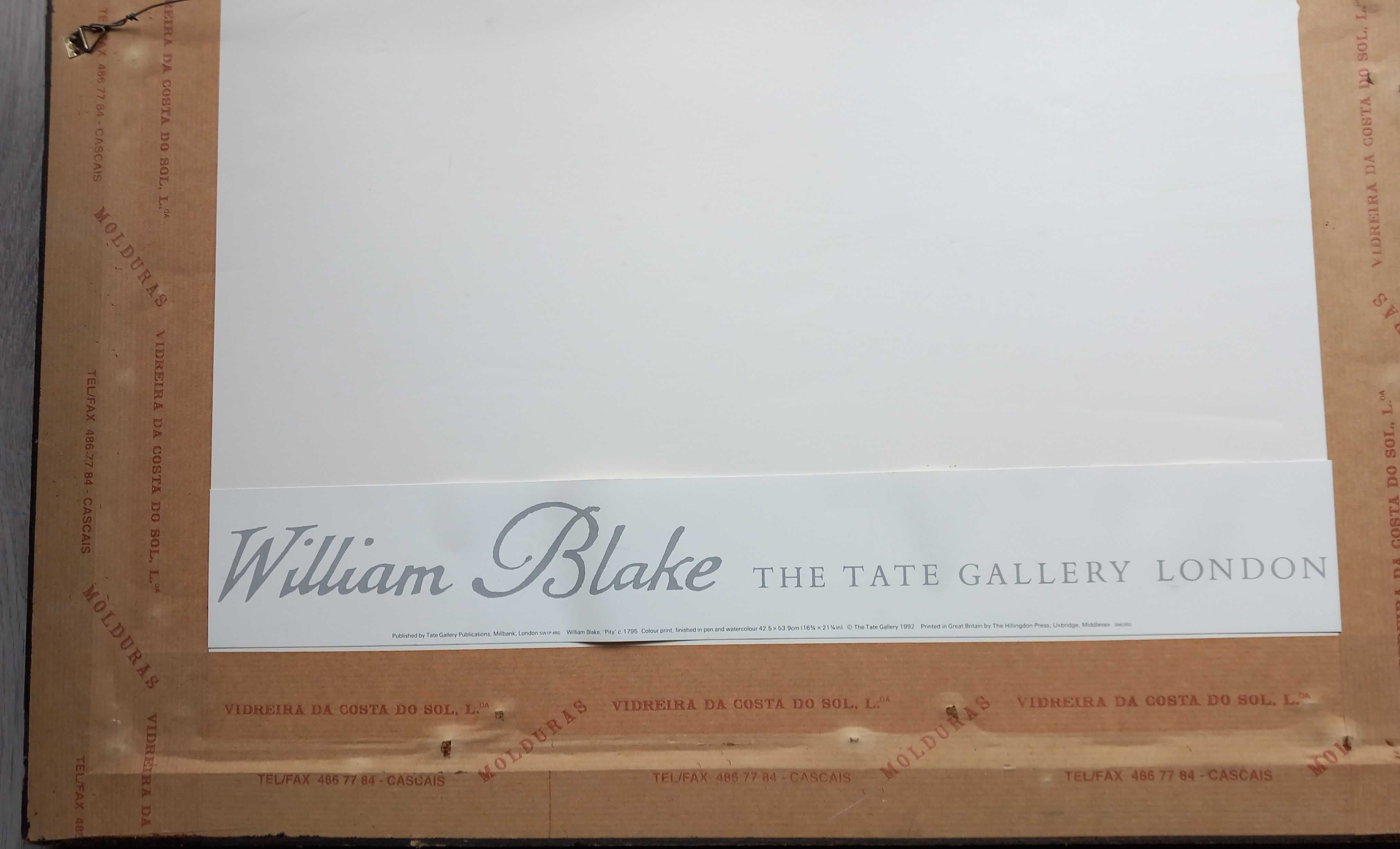William Blake- Pity [Tate Gallery] Reprodução Emoldurada