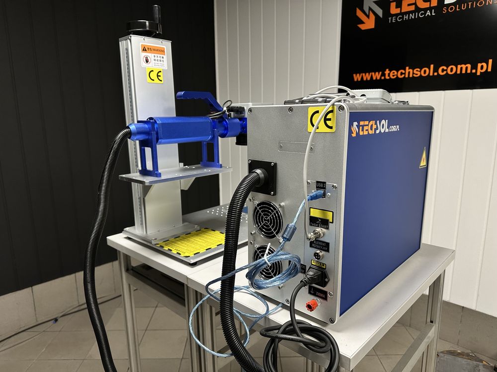 Nowa Znakowarka Laserowa TECHSOL FIBER-TS 30W, 200x200, 300x300 mm.