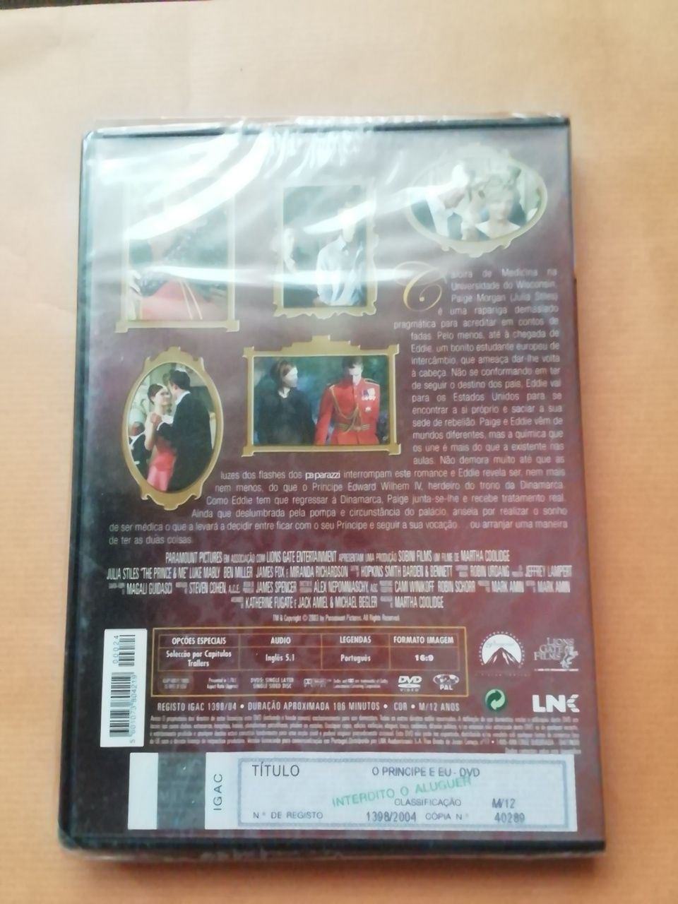 DVD O príncipe e eu, selado