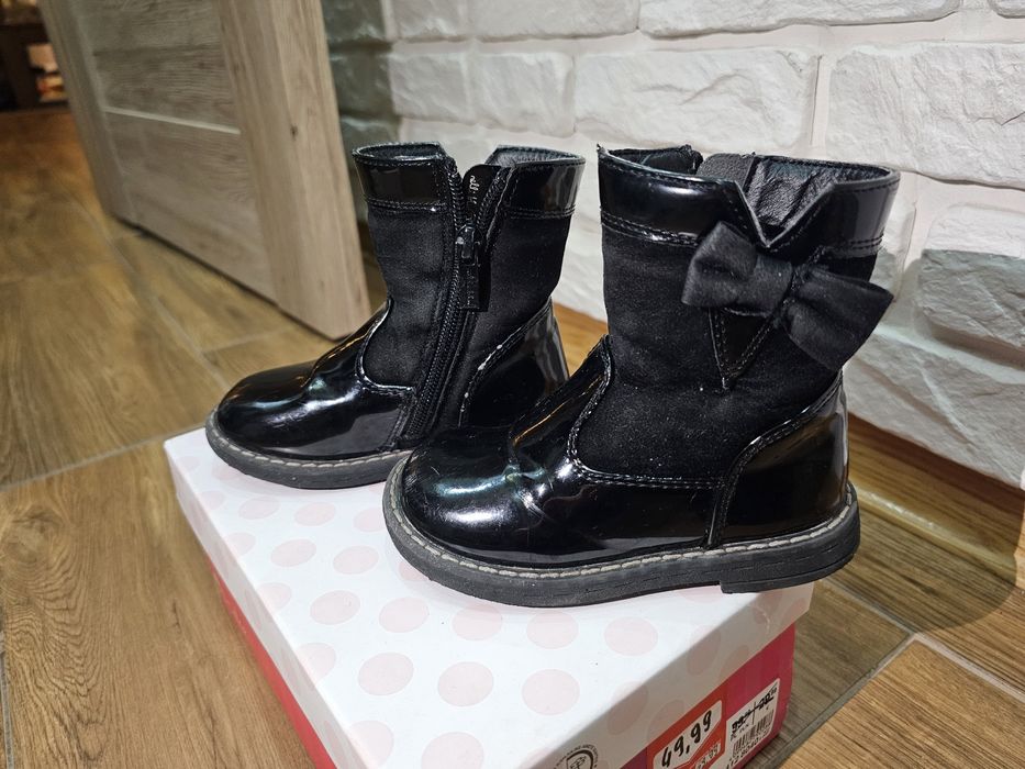 Botki dziewczęce 2 pary trzewiki zimowe 23