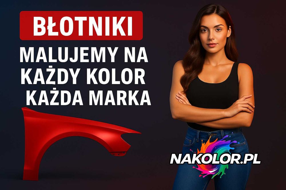 Nowy Błotnik samochodowy dowolny kolor marka, model prawy lewy wysyłka