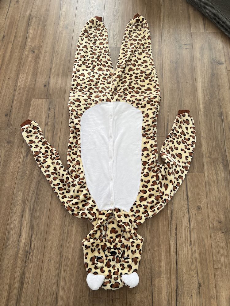 Onesie kigurumi strój M L pantera lampart piżama przebranie zebra