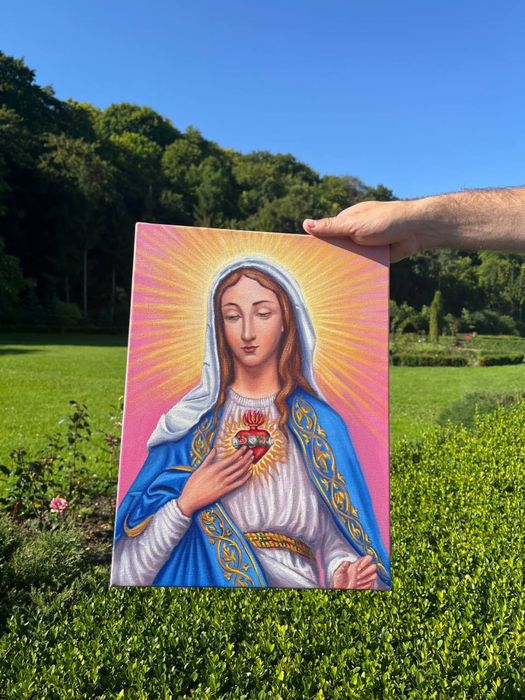 Ікона Матері Божої/непорочне серце Марії