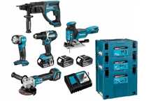 Zestaw Combo 18V Ddf484+Dga513+Dhr202+Djv181+Dml802