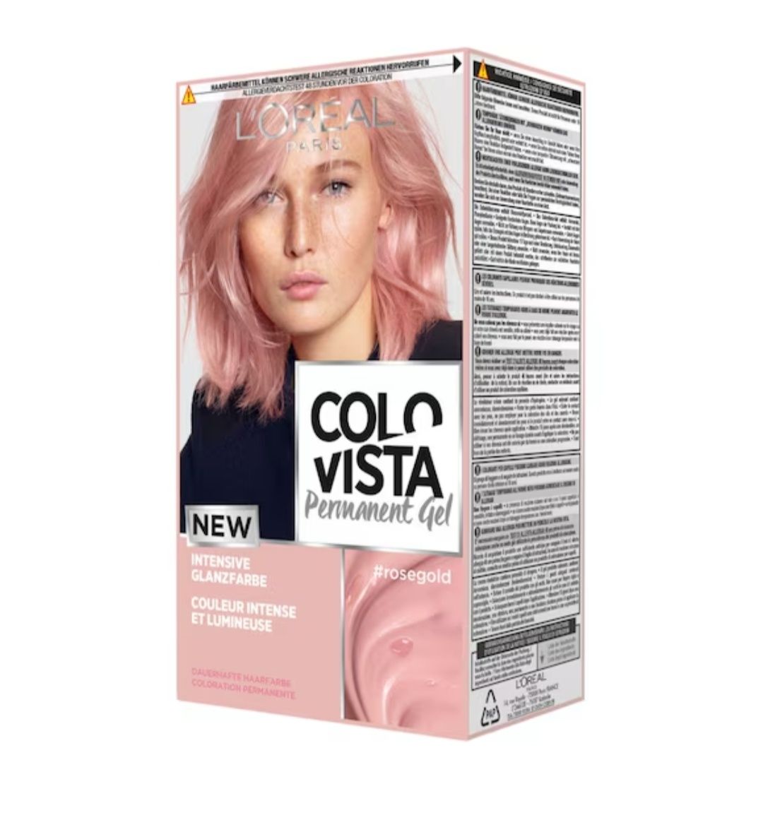 Farba żel do włosów Loreal Colorista rosegold