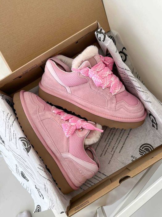 Женские зимние кроссовки UGG Lowmel Sneaker угги с мехом зимові угі