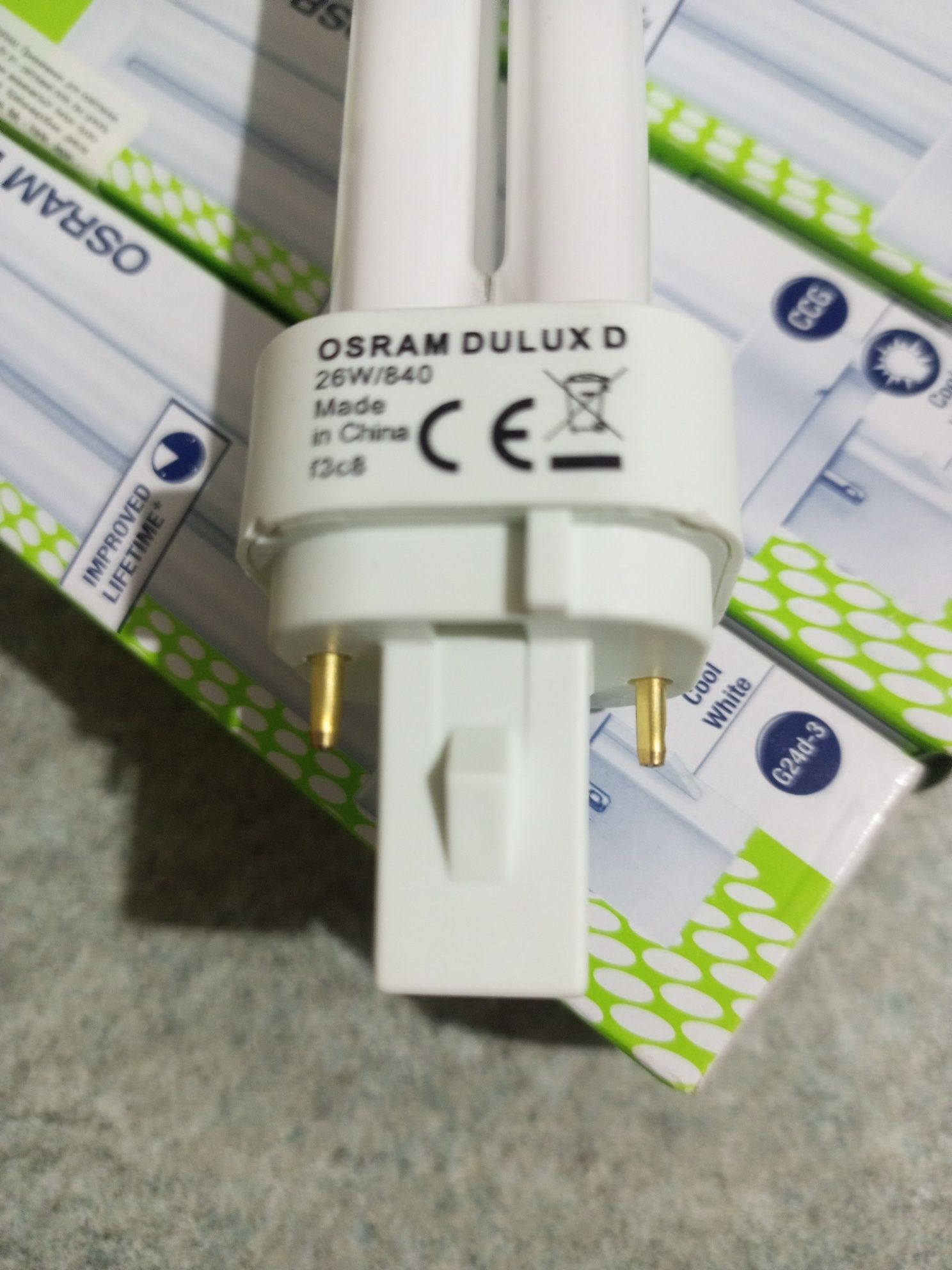 Лампа OSRAM DULUX D 26W/840