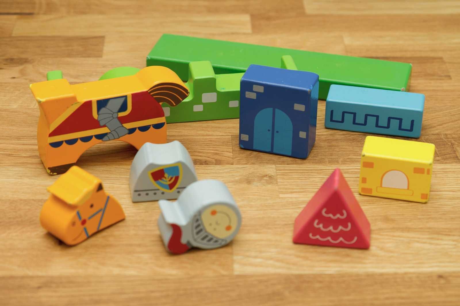 Drewniane puzzle magnetyczne 3D Montessori - Mały rycerz