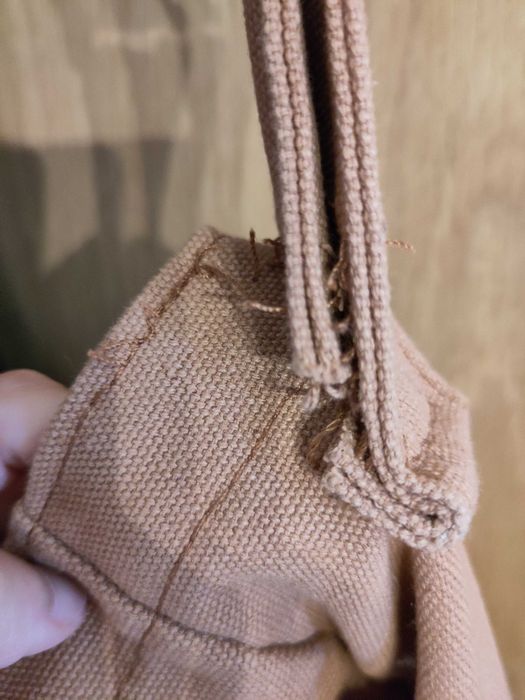 Mala tipo mensageiro simples em lona (usada)
