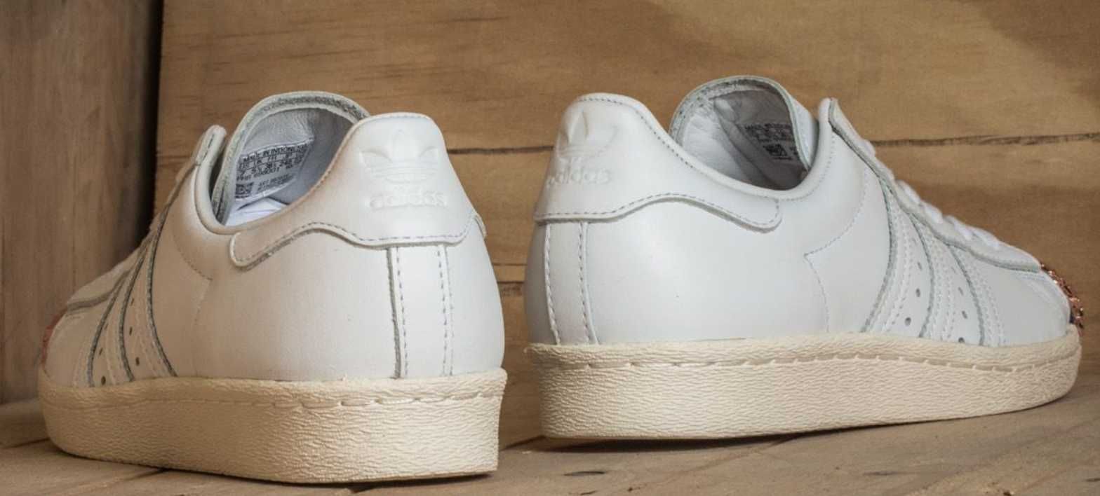 ADIDAS SUPERSTAR lata  80 3D metalowy przód  SKÓRA
