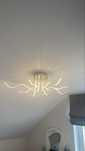 Lampa sufitowa Kler / plafon ledy. Cieply bialy.