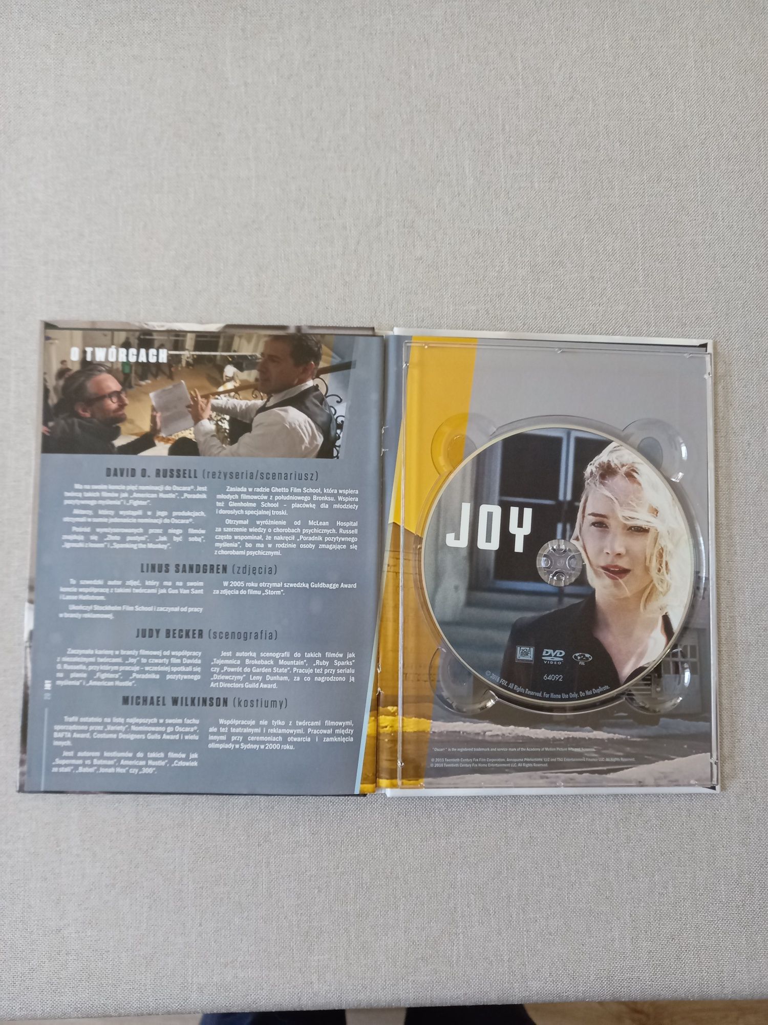 Joy DVD  Jennifer Lawrence nowy!