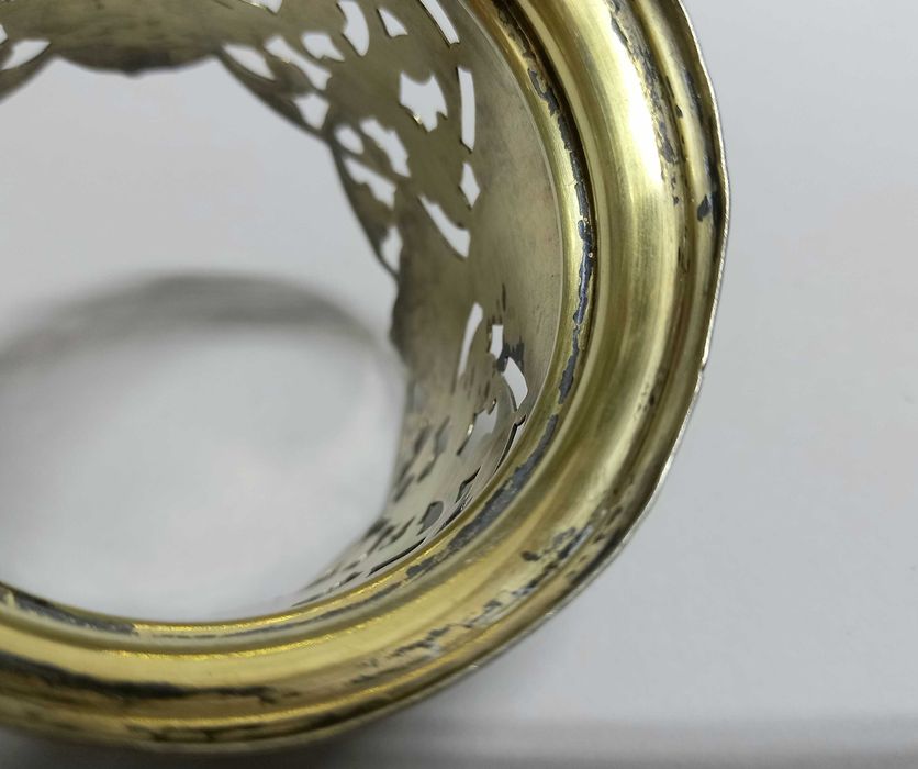 Podstakannik, uchwyt do szklanki, srebro 875, Rosja