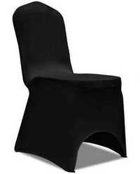 czarne POKROWCE na krzesła spandex elastyczne pokrowiec WYNAJEM
