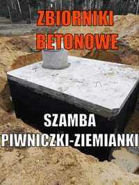 Solidne Szamba-Zbiorniki 10m3 betonowy Piwniczki