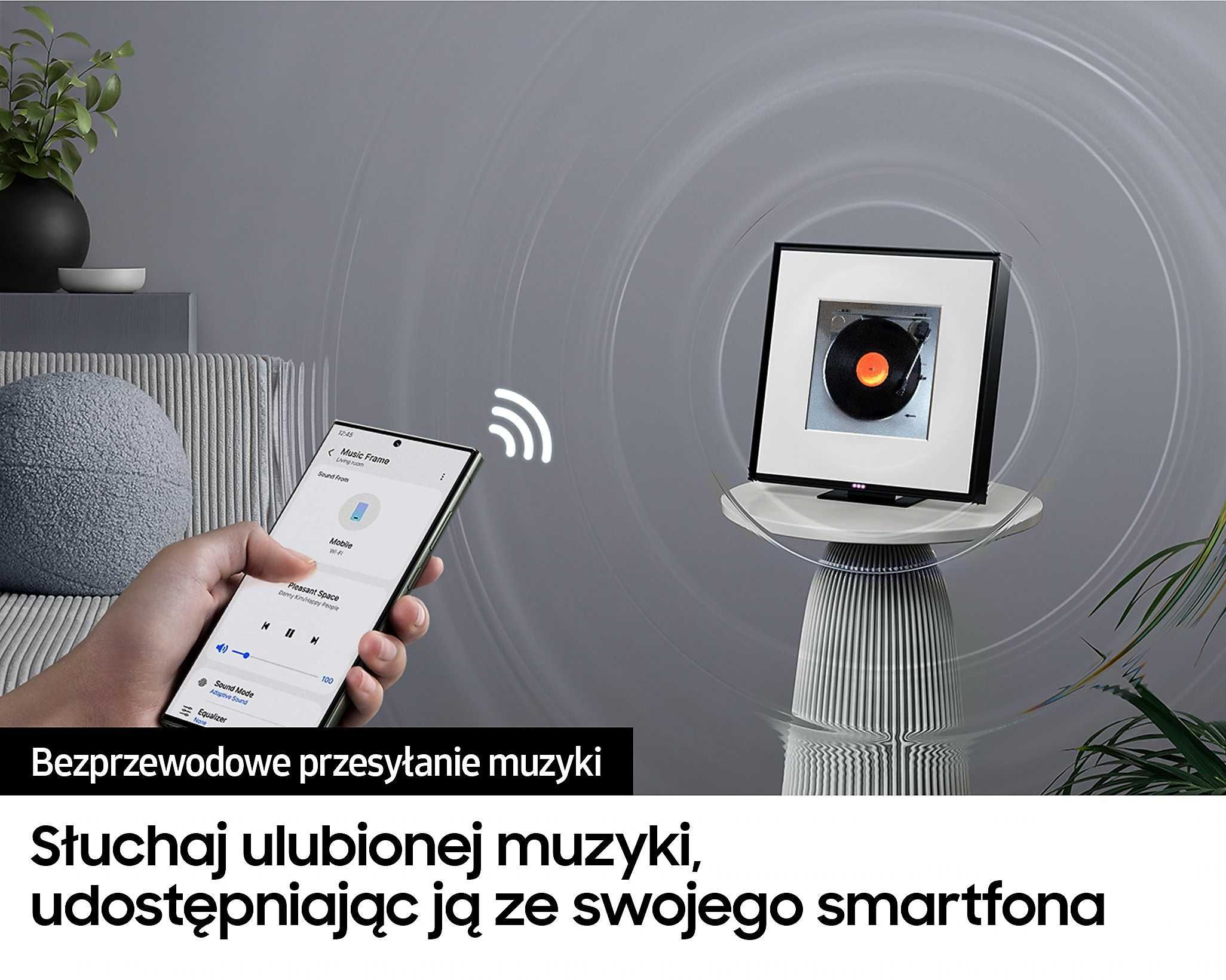 Głośnik Music Frame HW-LS60D + Ramka głośnika Biała  VG-SCFD60WTBXC