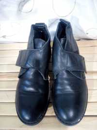 real rubber ботинки туфли деми р.35 кожа на мальчика и девочку