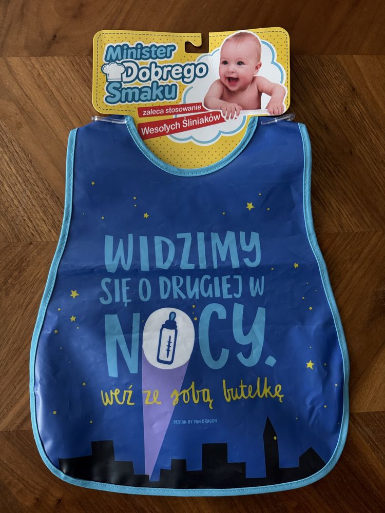Nowy śliniak niemowlęcy Pan Dragon widzimy się o 2 w nocy