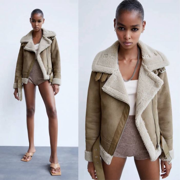 Дублянка Zara  Original дубленка Зара