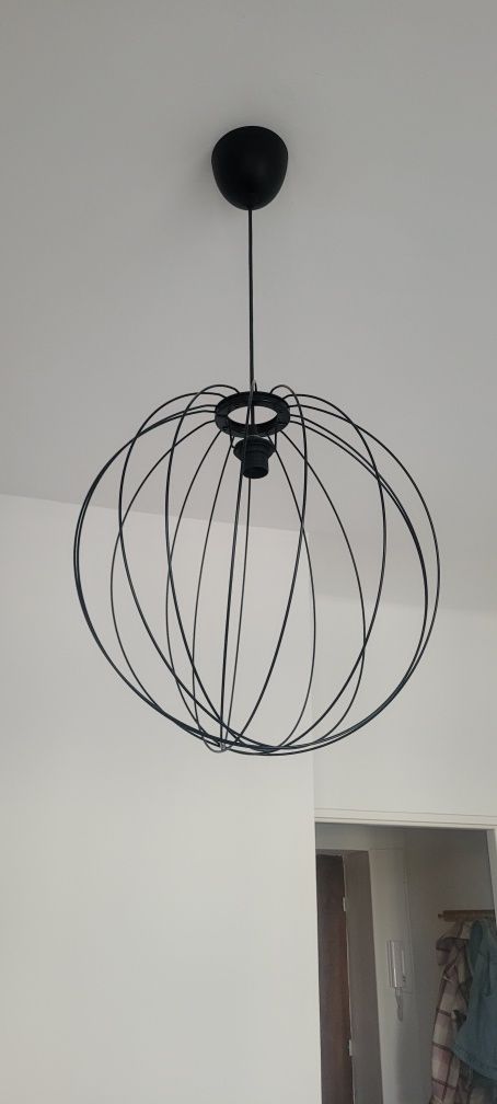 Nowoczesny żyrandol lampa loft czarna ikea