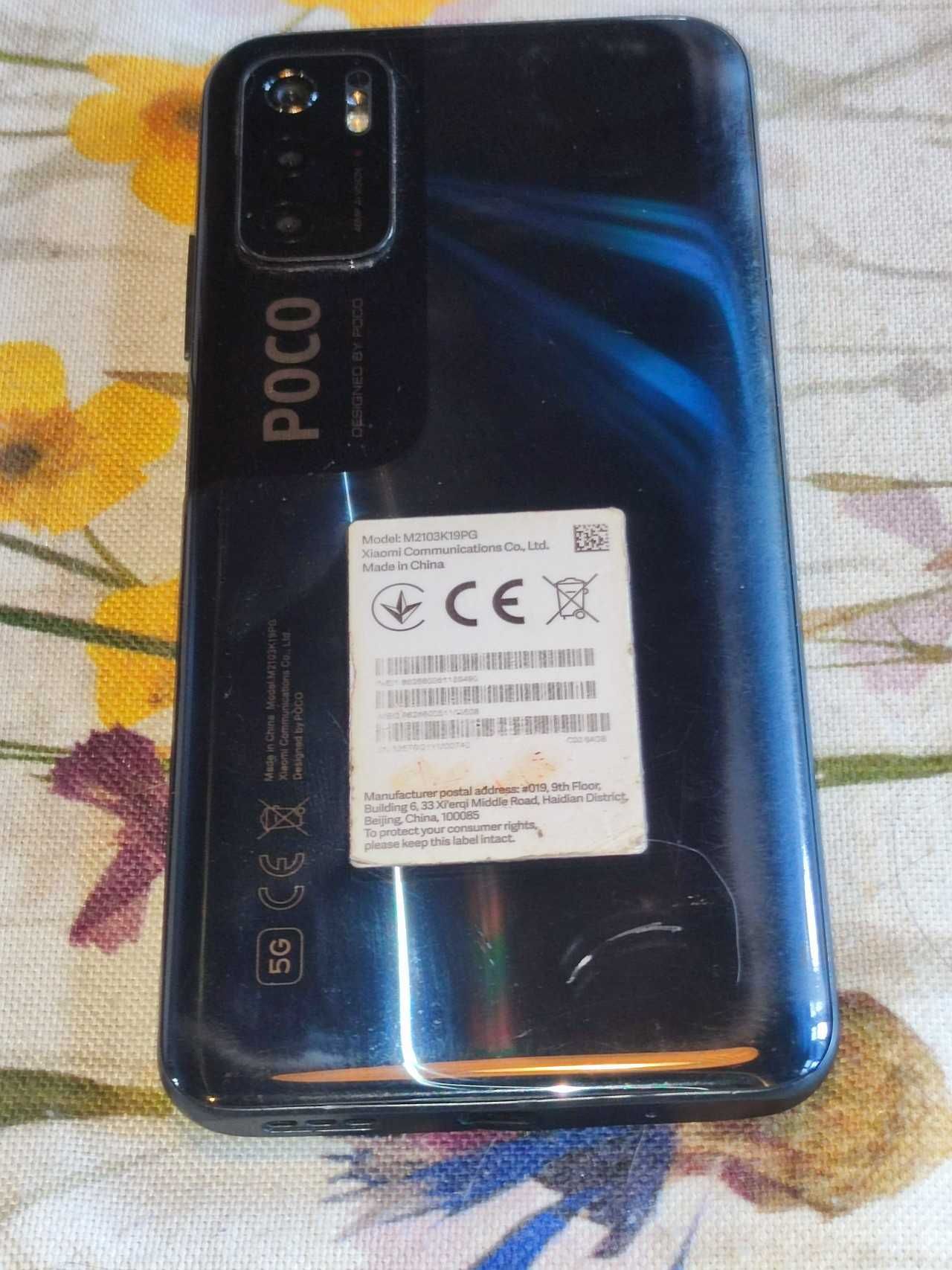 POCO M3 Pro 5G 4/64gb, PL, android 13, dual sim, szary, + etui
