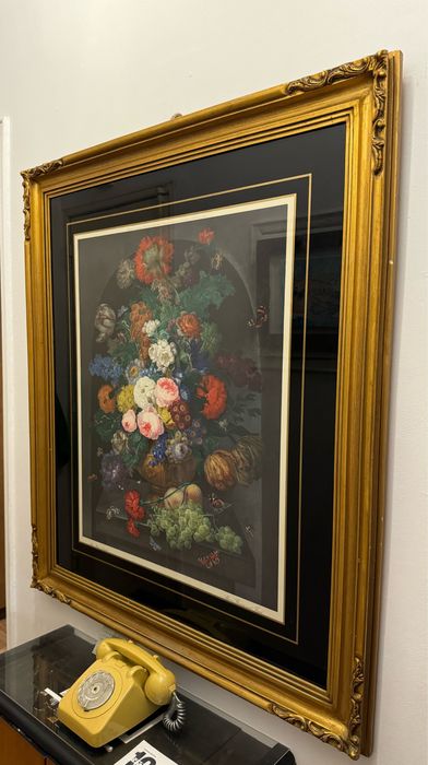 Quadro moldura reproduçao Johann Baptist Drecshler