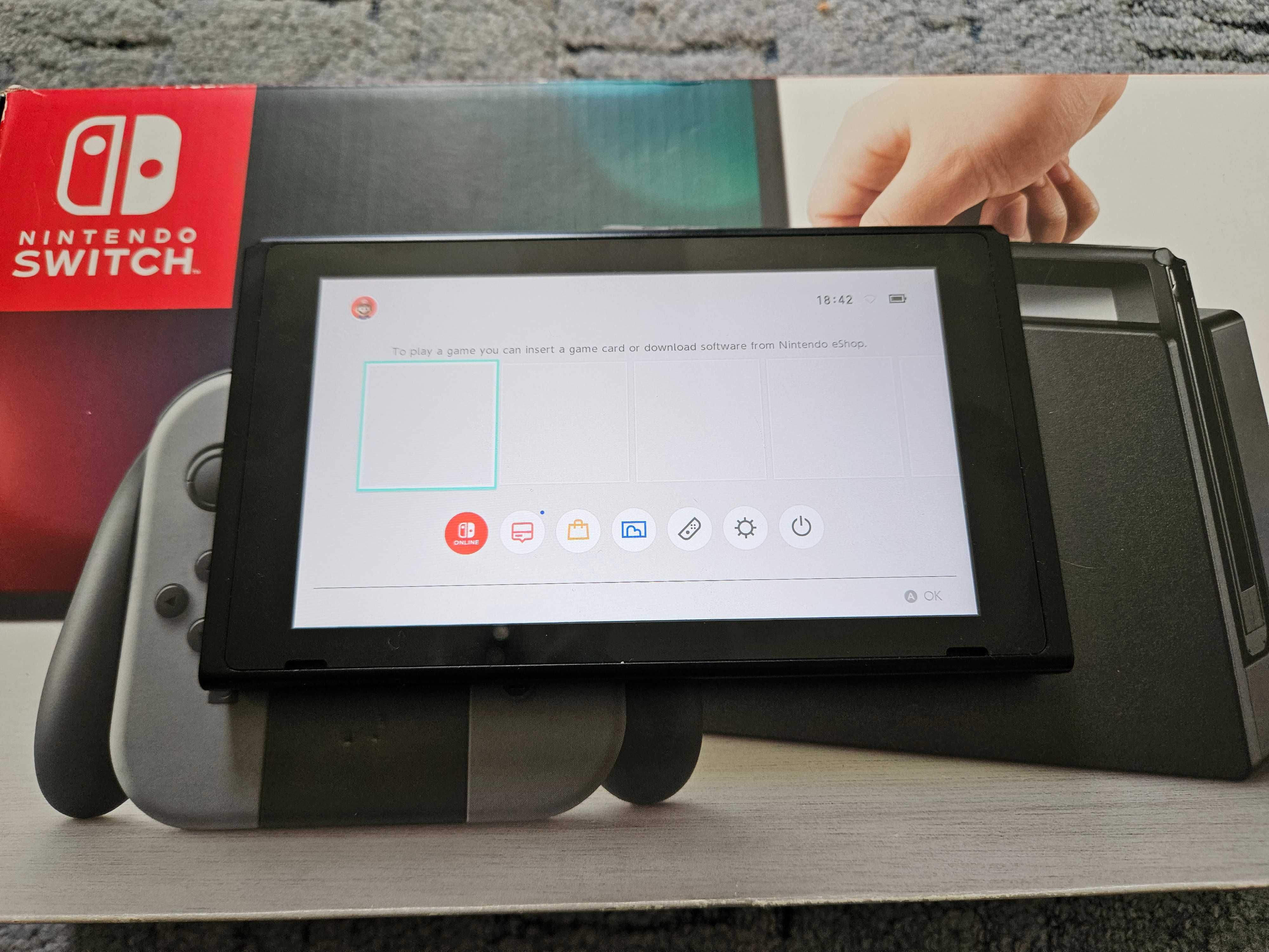 Nintendo Switch V1 Sam Tablet i Pudełko