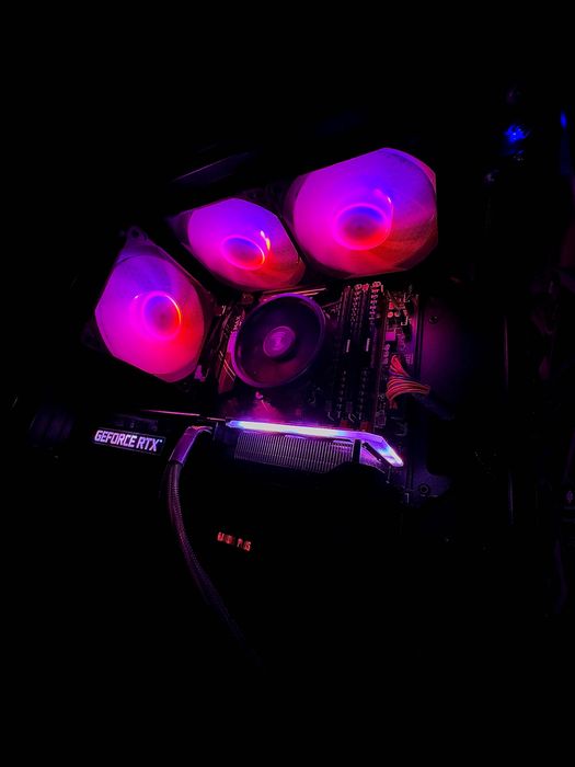 !OKAZJA! RTX 3060 TI RYZEN 5 ARGB SSD komputer gier cs lol fortnite