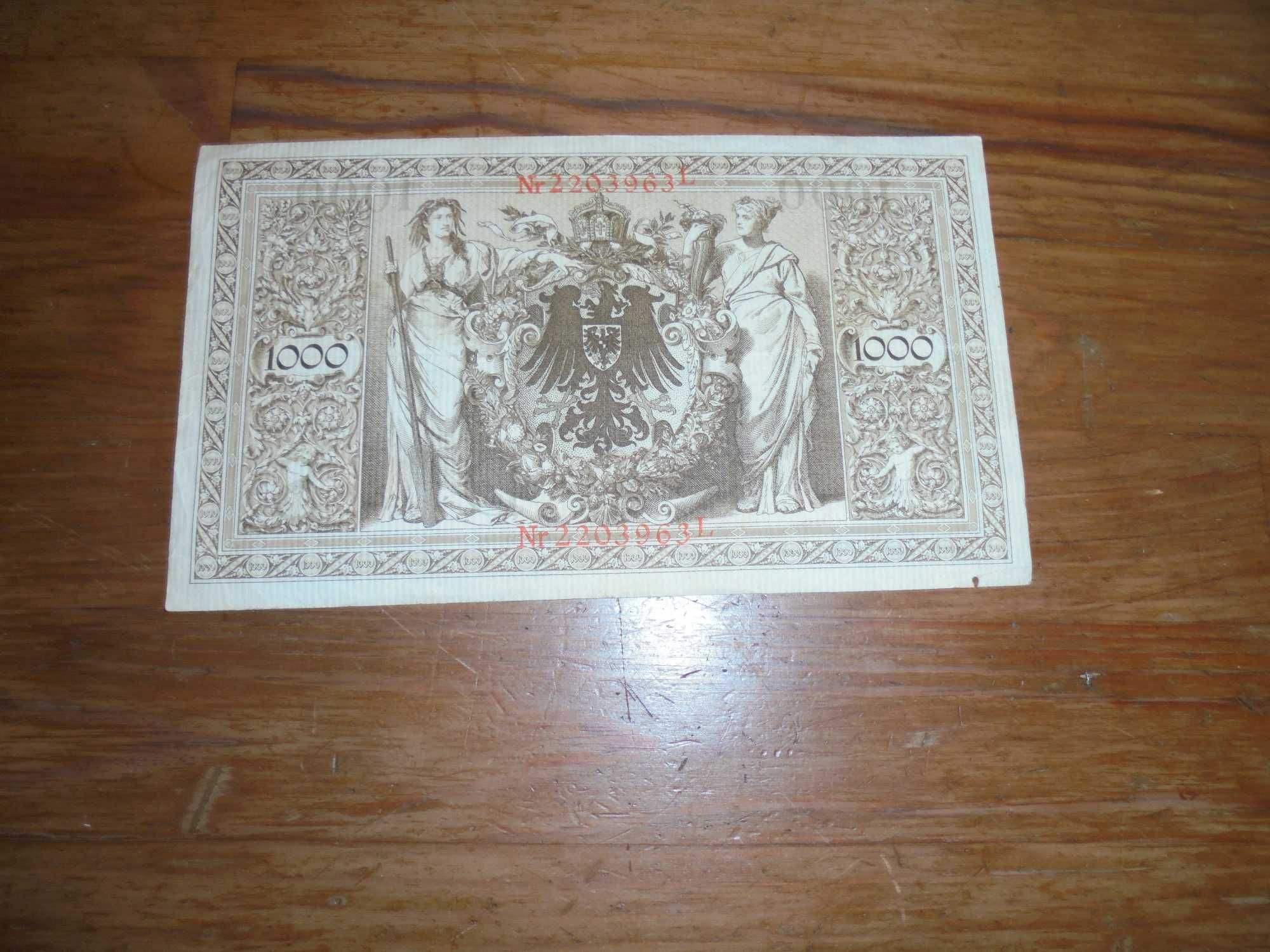 Banknot Niemiecki 1000 marek 1910r [b541]