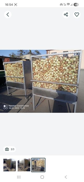 Linia , maszyna  do obierania cebuli , obdmuchiwarka