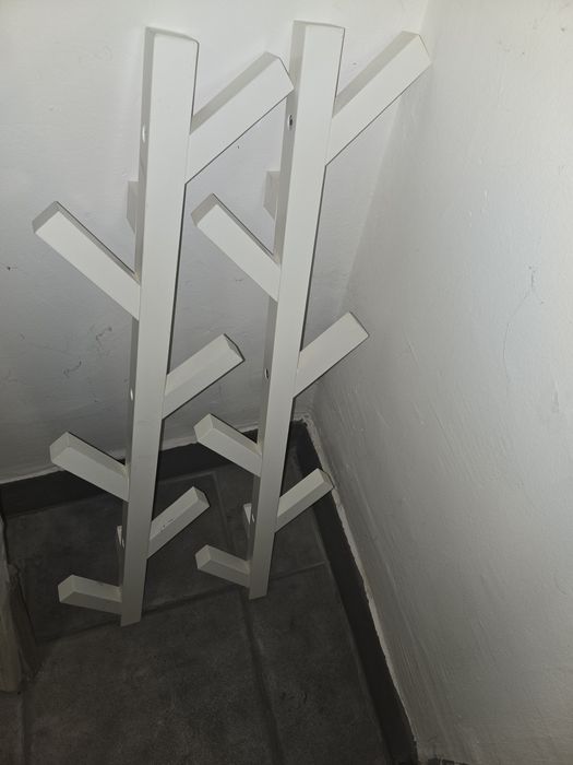 Ikea wieszaki białe
