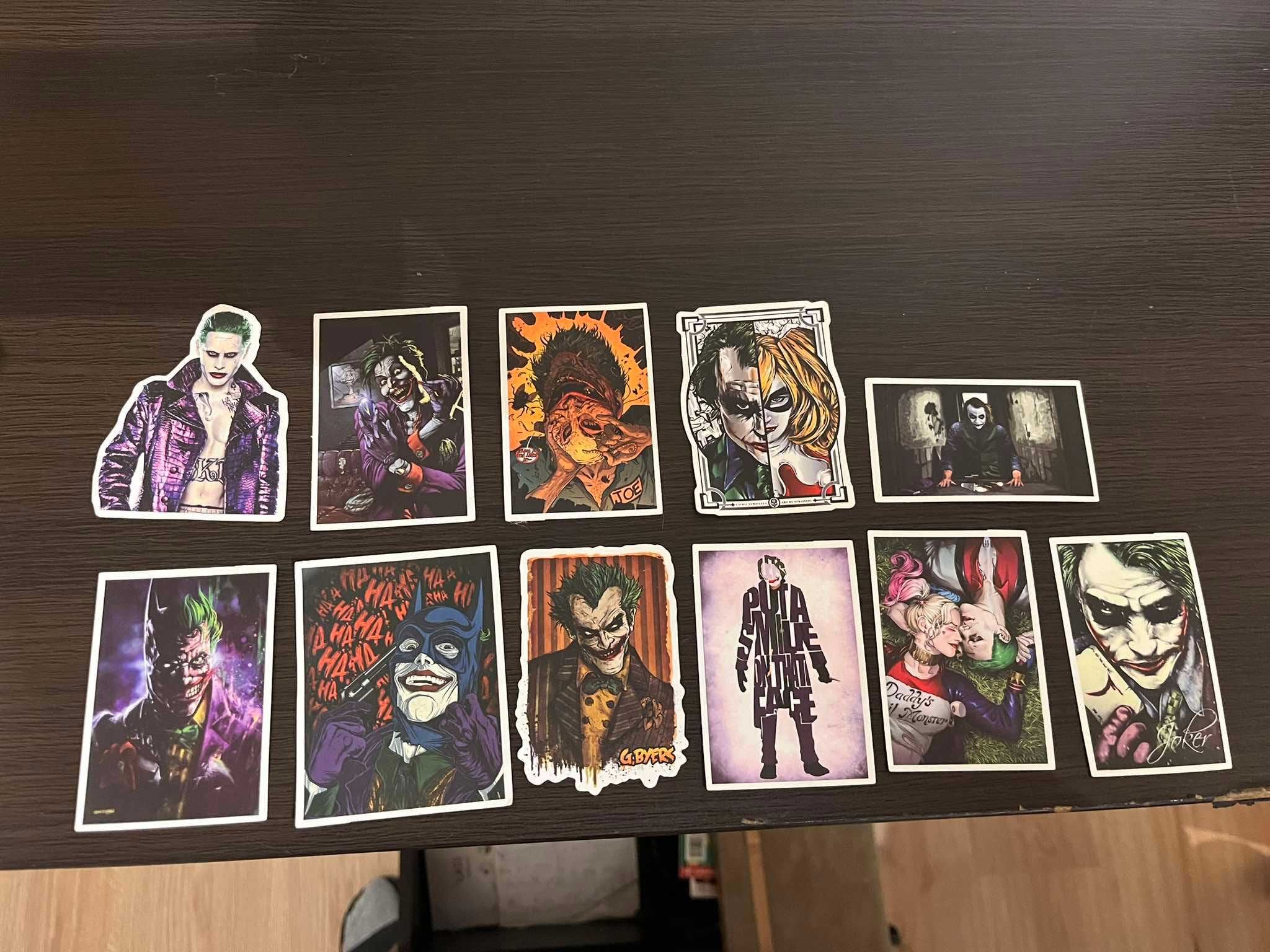 Zestaw Naklejek, Stickers Joker, Batman, Harley Queen