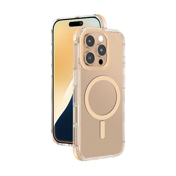 Etui silikonowe AMAZINGTHING Omni Mag Case do iPhone 16 Pro - różowe z