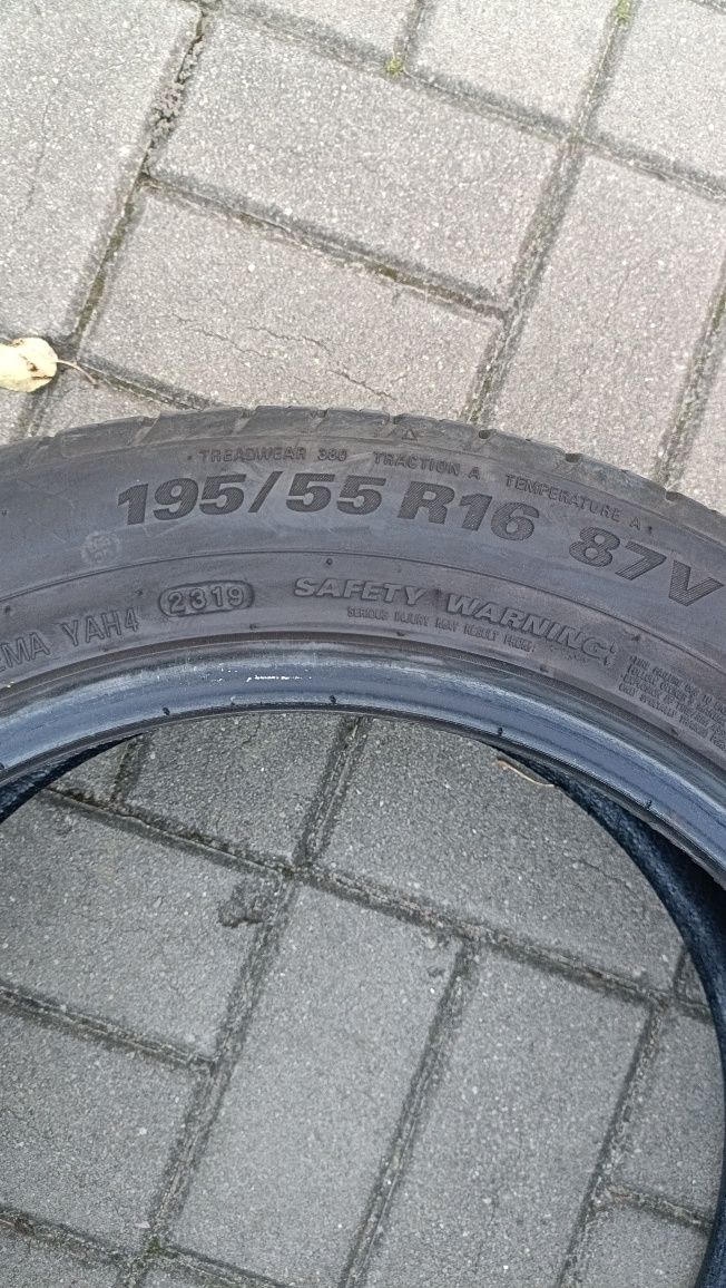 Opony KUMHO ECSTA HS51  195/55 R16 stan bdb 2019 r