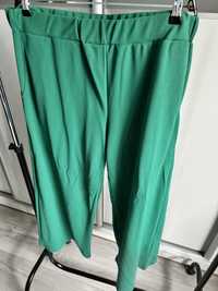 Spodnie szersza nogawka zielone Mest