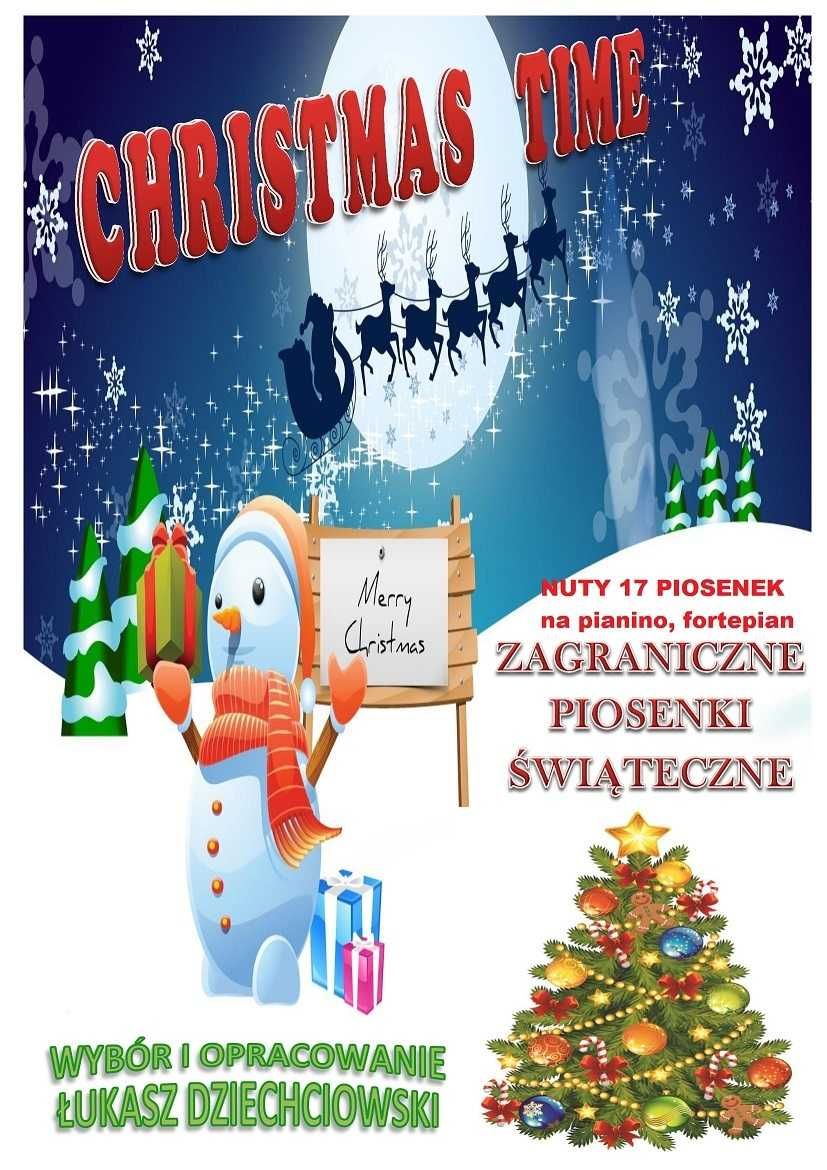 Piosenki świąteczne na fortepian, pianino - nuty 17 piosenek, łatwe