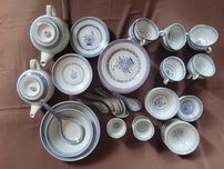 Chińska porcelana ryżowa PRL - duży zestaw
