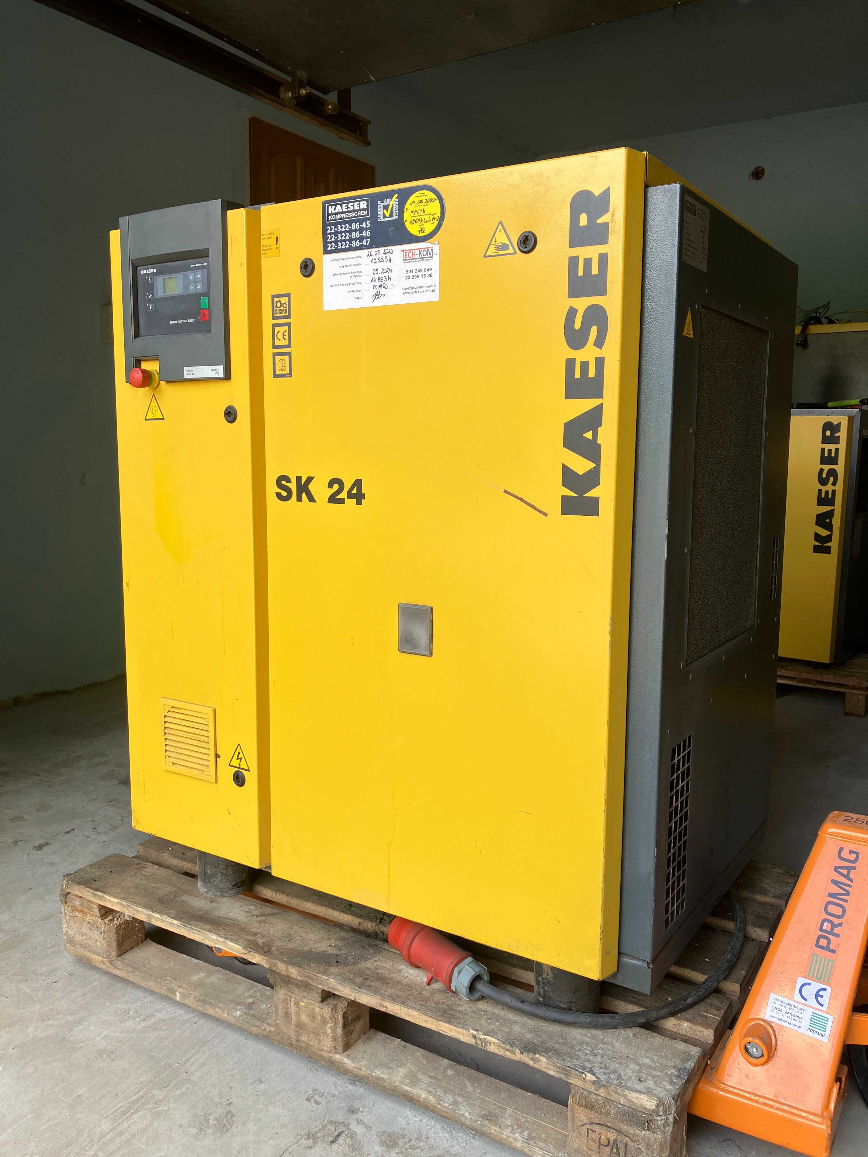 Sprężarka śrubowa Kaeser SK 24 | 15 kW | 2,2 m3/min kompresor