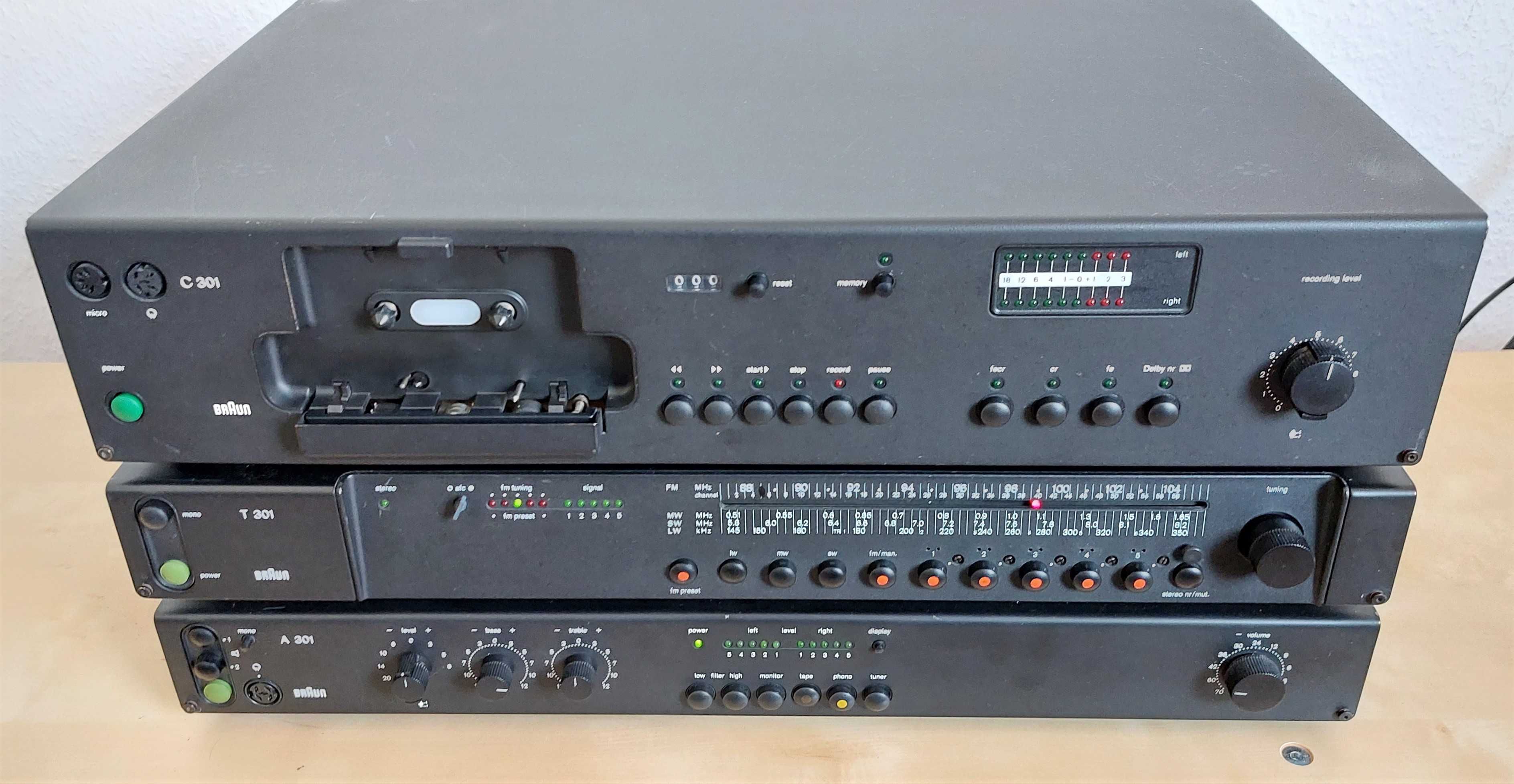 Braun усилитель A-301 дека C-301 тюнер T-301 от Braun A-301