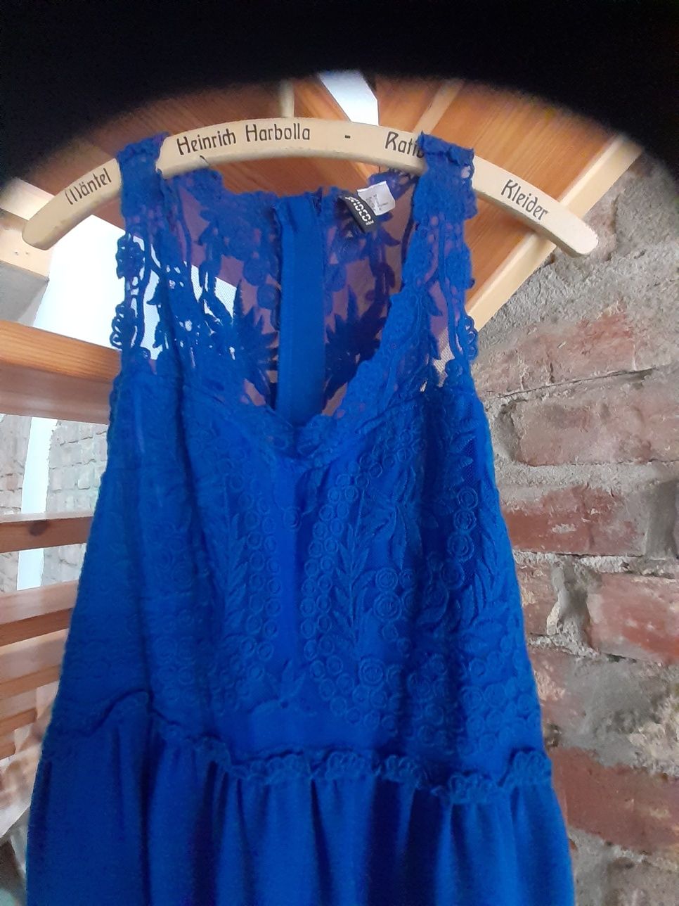 Sukienka / h&m / niebieska / koronka