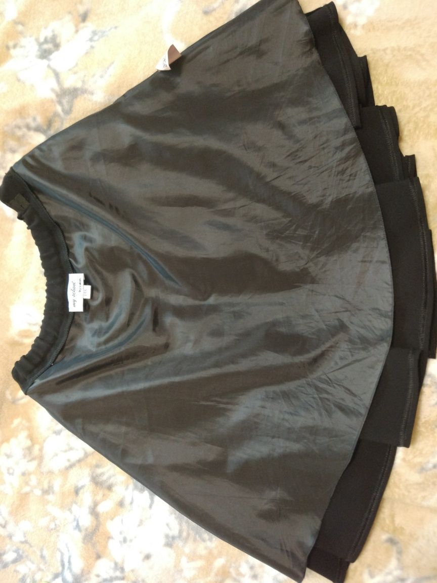 Черная юбка-солнце ТМ Лукас 158 см