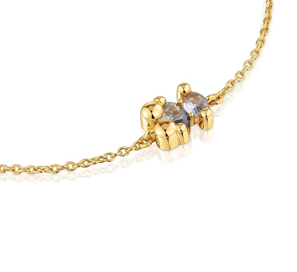 Bransoletka Tous Color Bear z zielonym spinelem
