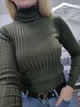 Krótszy krótki prążkowany golf, bluzka prążek  zara XS/S/M