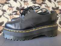 Super skórzane buty na platformie Dr.Martens Quad Blac38 super stan