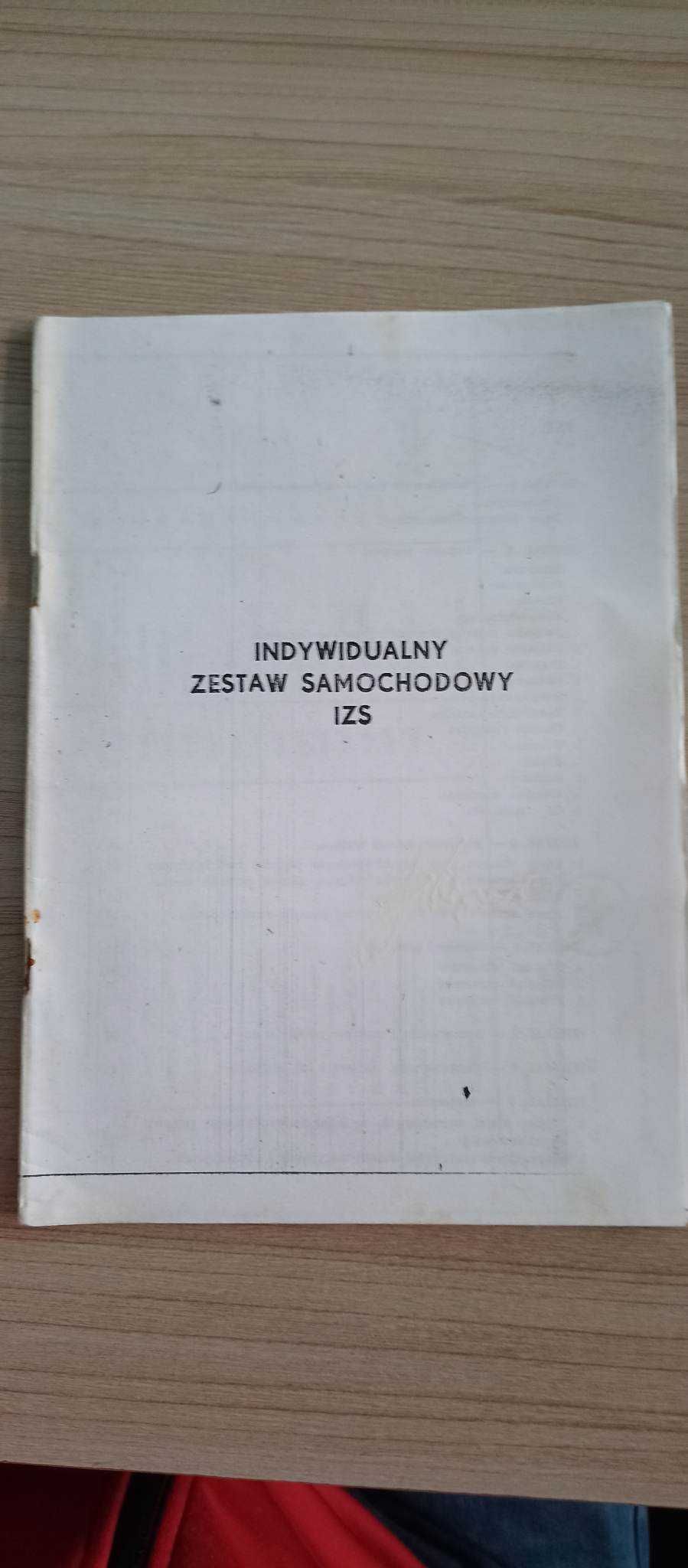 Książka Indywidualny zestaw samochodowy IZS
