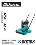 Zagęszczarka Rolkowa Mikasa MVB-152 H waga 150kg HONDA GX160